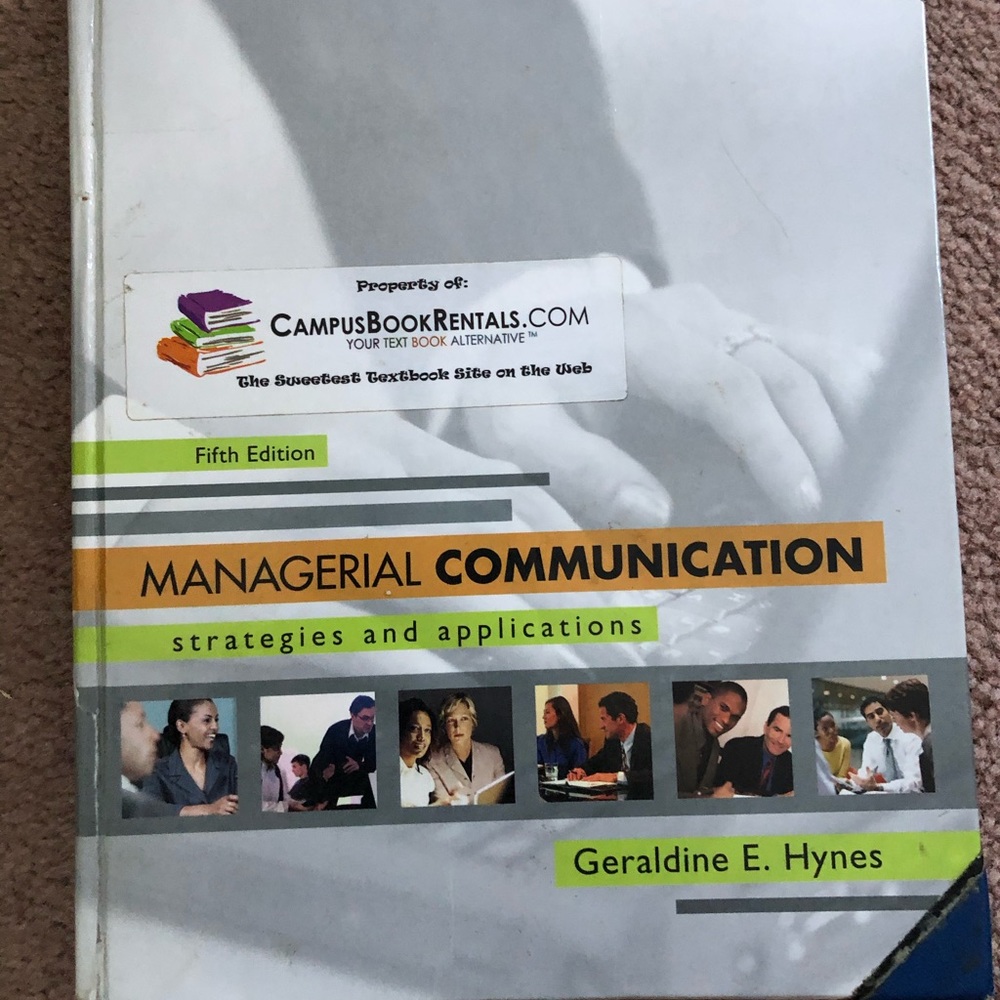 Managerial communications book